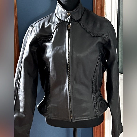 Hot Leathers Jackets & Blazers - Hot Leathers Woman’s Braided Genuine Leather Motorcycle Jacket! Size Medium